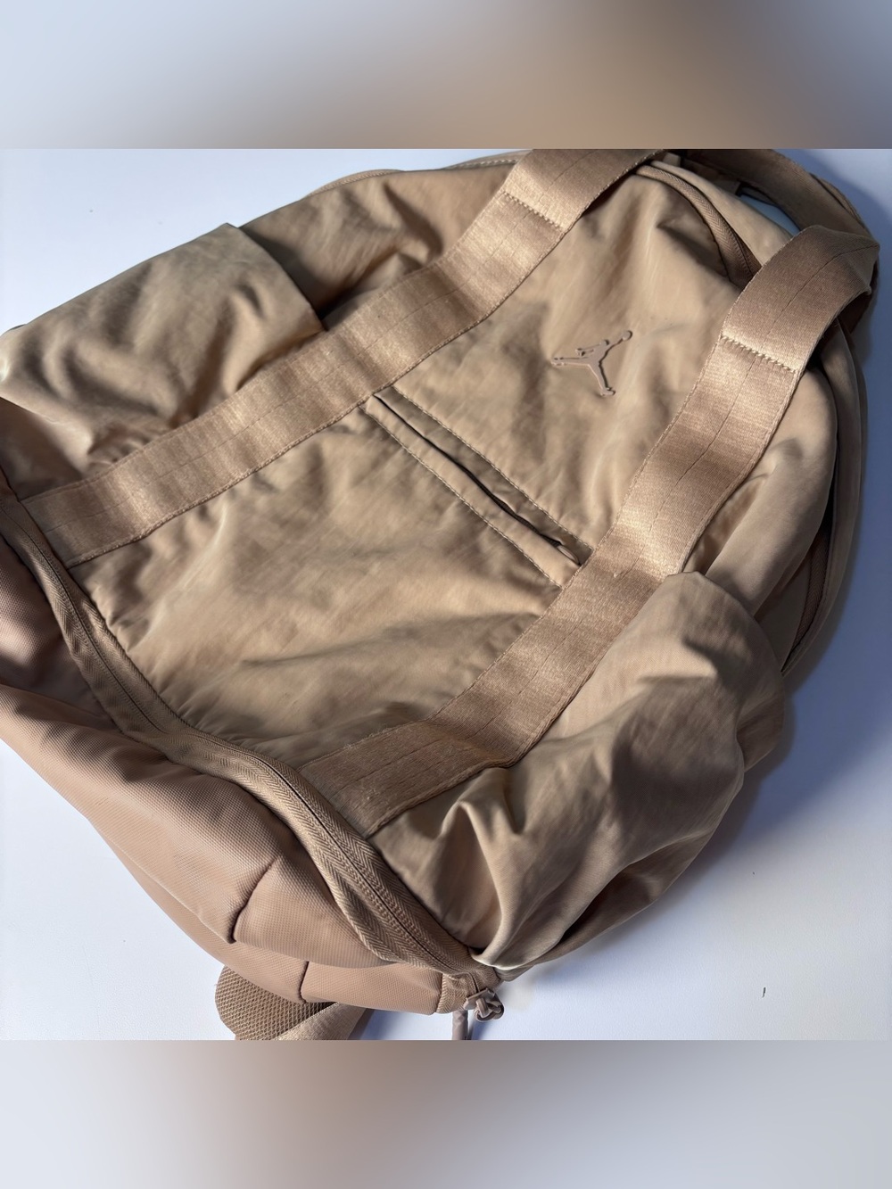 Jordan Alpha Backpack in the color Desert